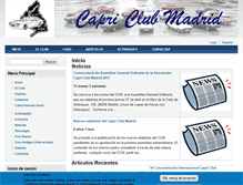 Tablet Screenshot of capriclubmadrid.com